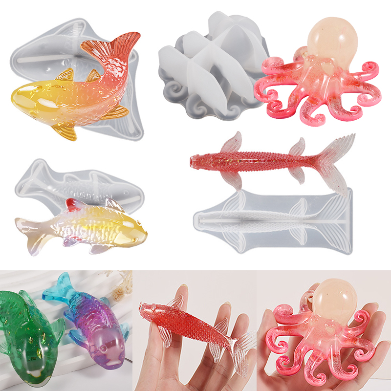 Fish Aquarium Home - Forma silikonowa do żywicy epoksydowej w