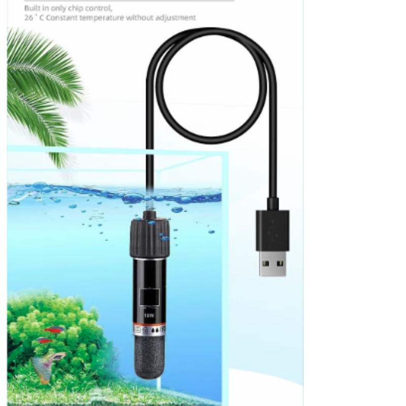 Fish Tank Heater - Mini grzałka do akwarium USB 10W,